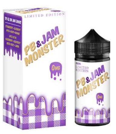 PB and Jam Monster E-liquid | 30ml 48mg | Grape